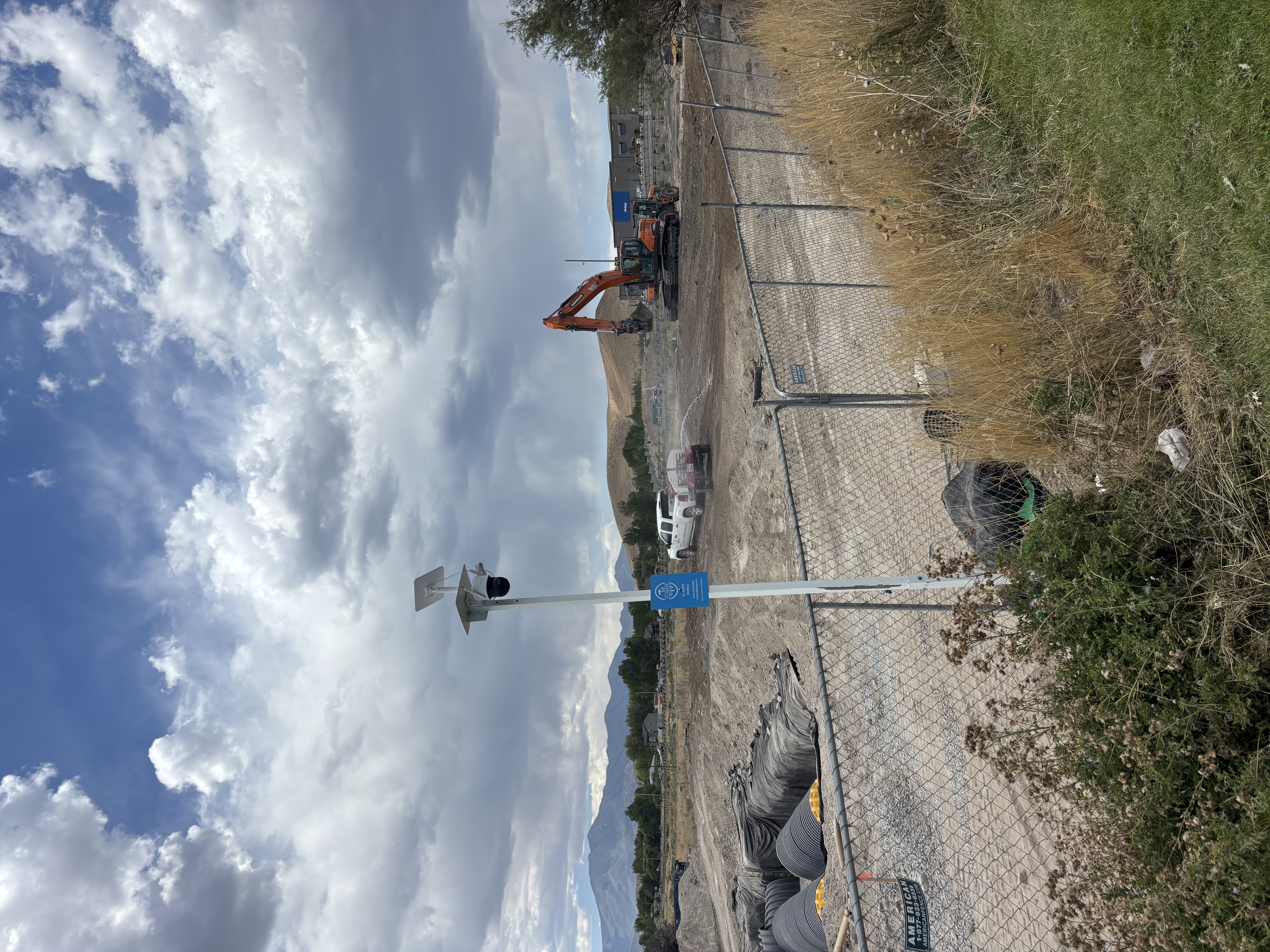 Site monitoring camera installed on Utah construction project